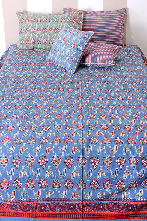 20s Cotton Cushion Cover In Graphic Print